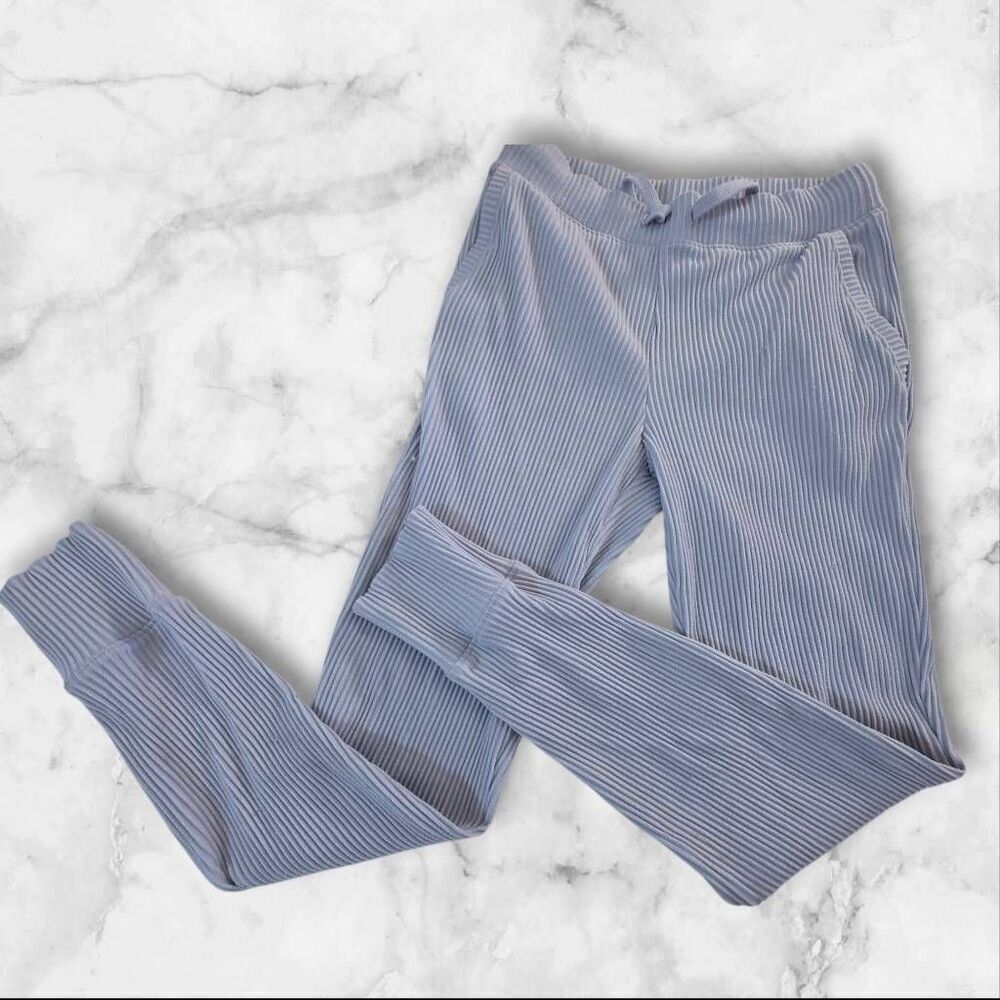 Haven Well Within Small Pastel Blue Ribbed Joggers